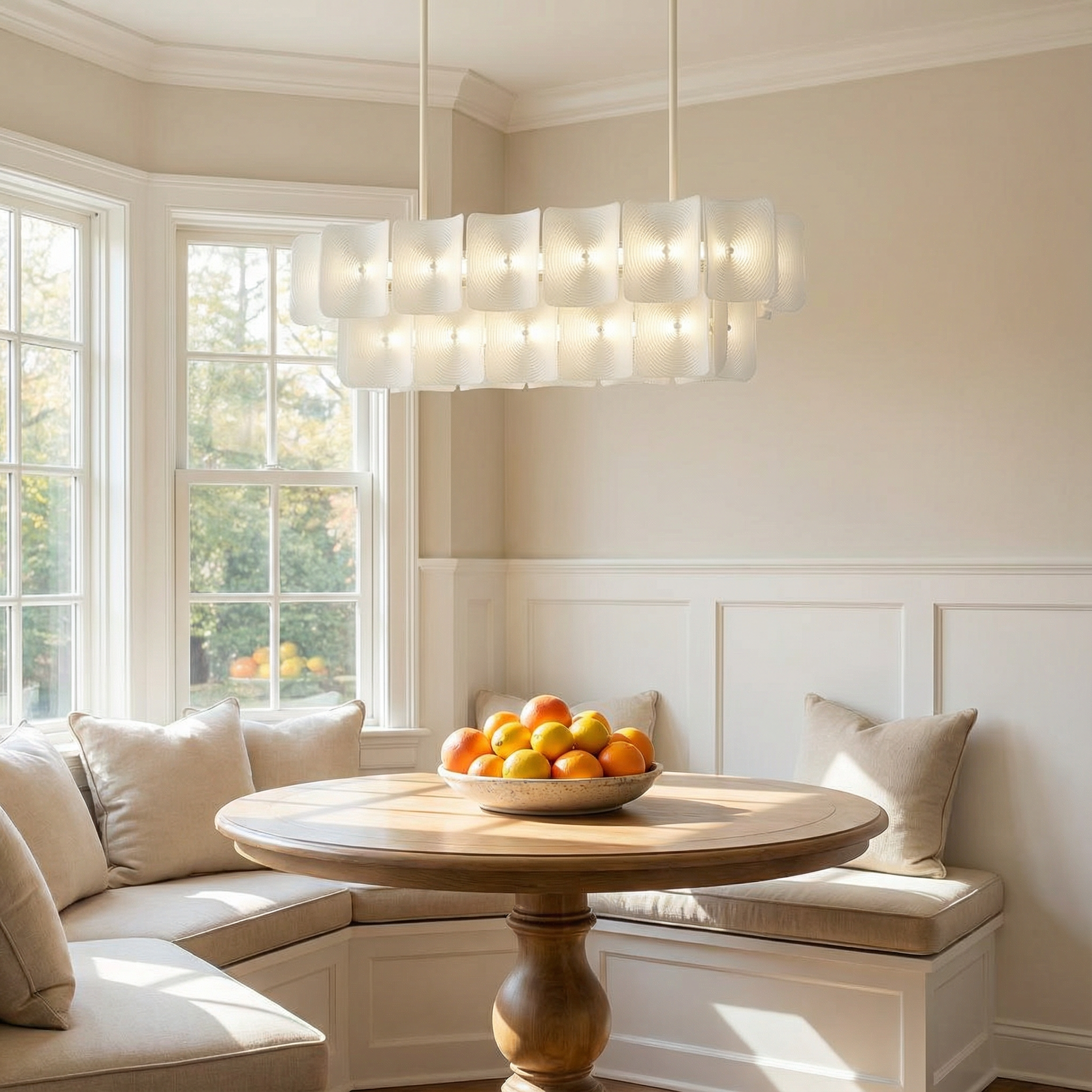 Chandelier Light From LumaSerene With Modern Acrylic For Dining Areas