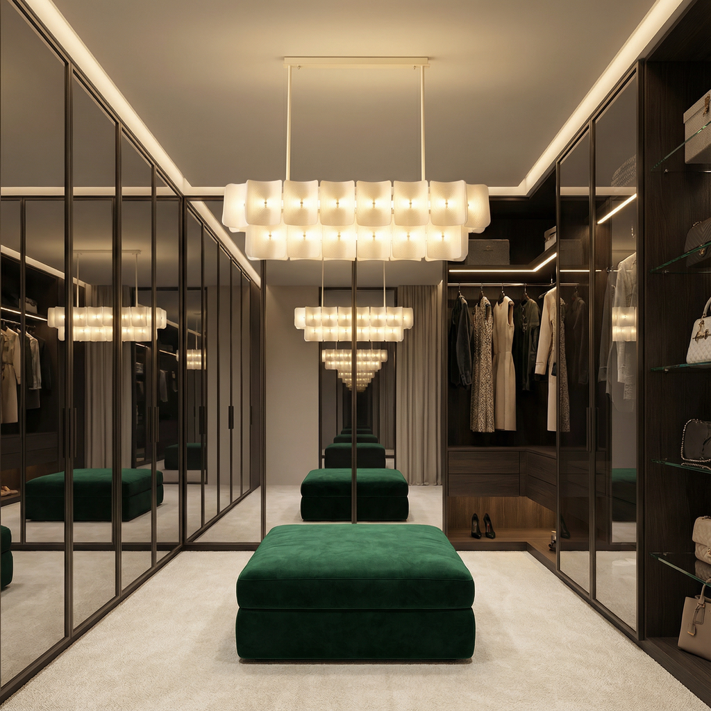 Chandelier Light From LumaSerene With Modern Acrylic For Dining Areas