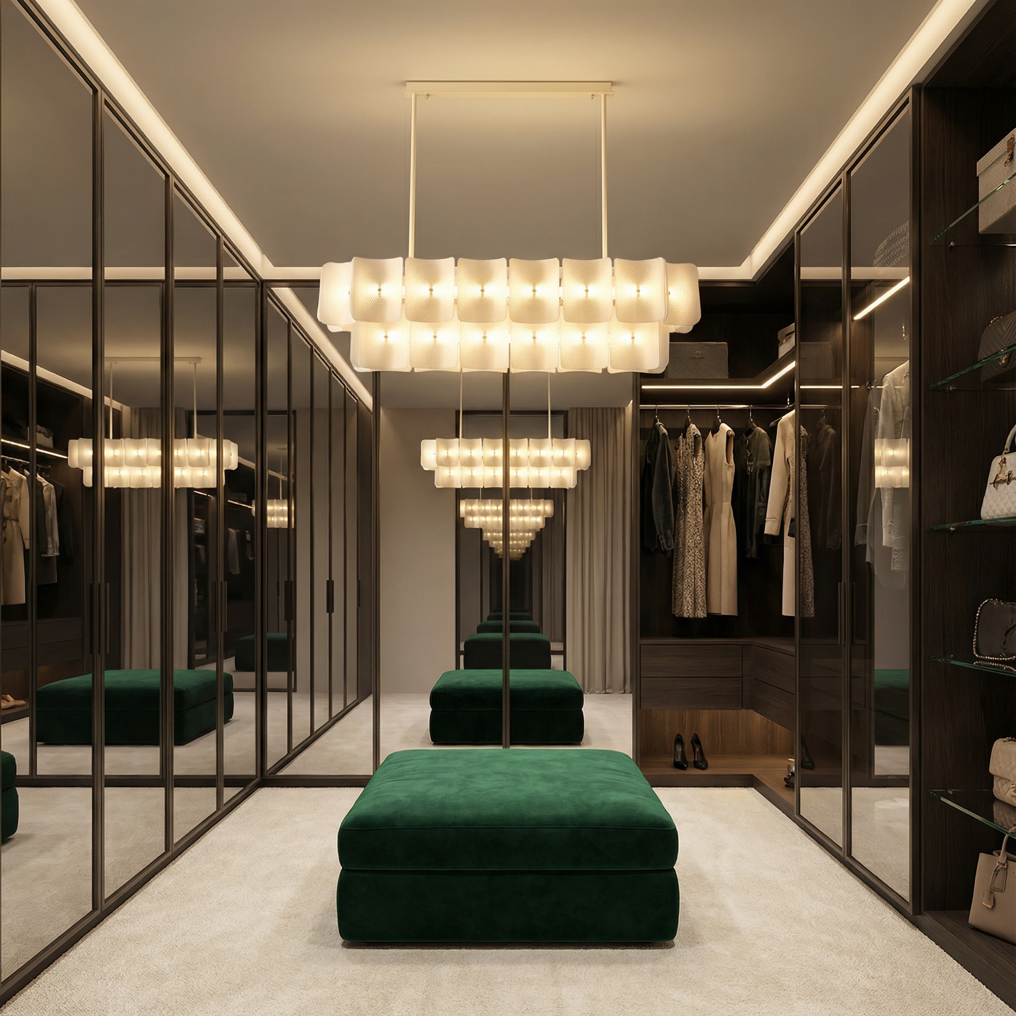 Chandelier Light From LumaSerene With Modern Acrylic For Dining Areas
