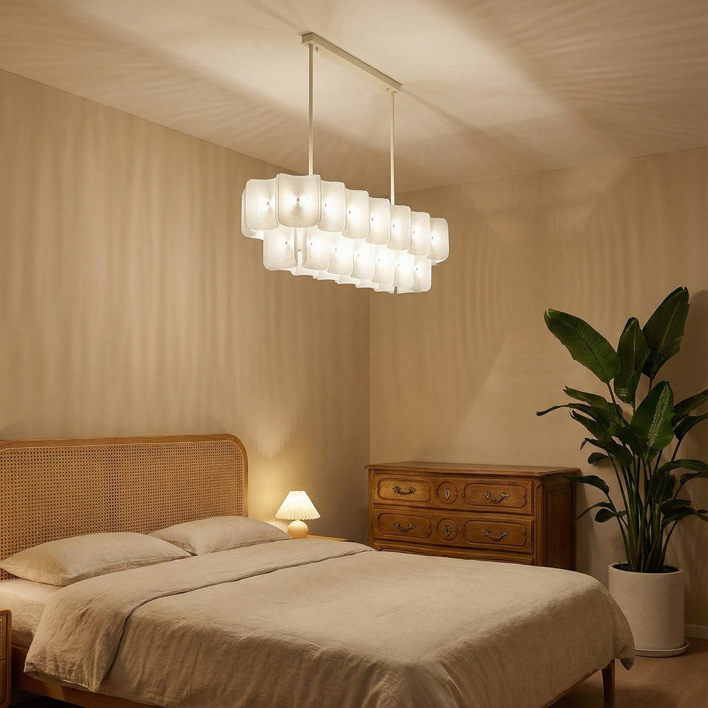 Chandelier Light From LumaSerene With Modern Acrylic For Dining Areas