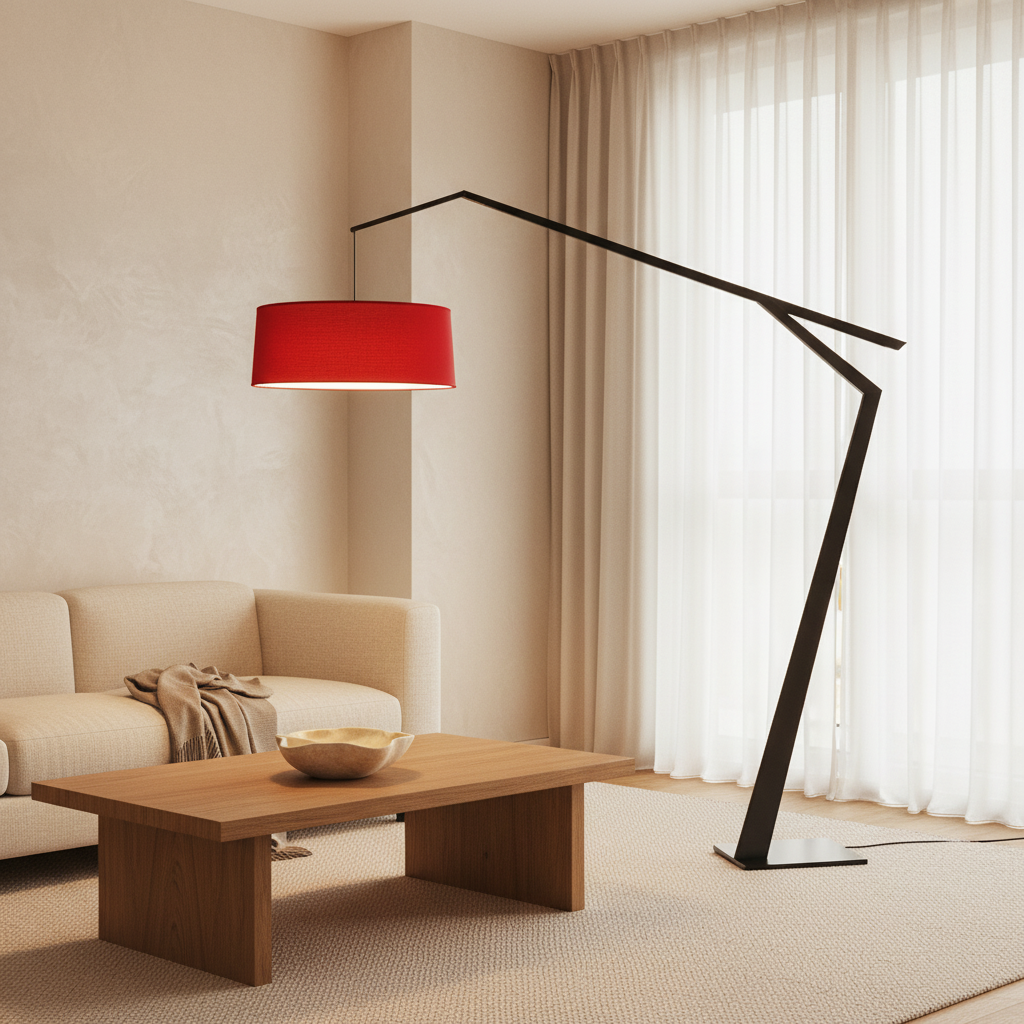 LumaCraft Floor Lamp With Modern Adjustable Design For Living Room