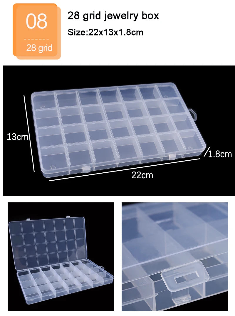 Boîte à bijoux en plastique