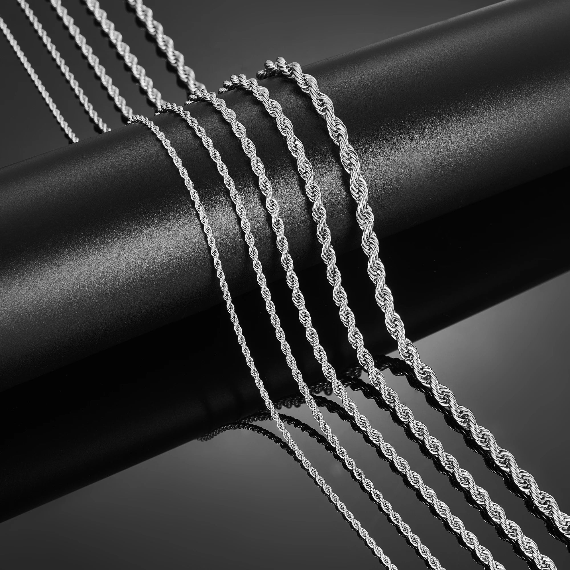 Collier Punk en acier inoxydable pour hommes et femmes