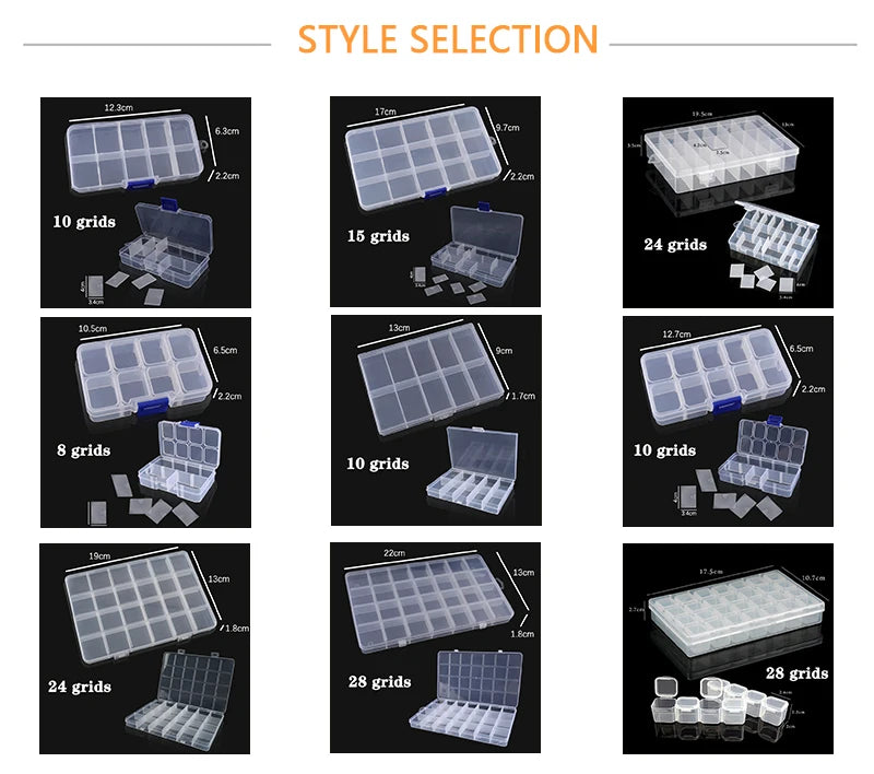 Boîte à bijoux en plastique