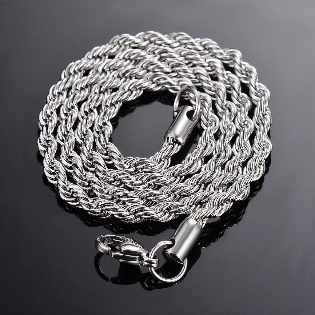 collier/Bracelet pour hommes femmes chaîne en acier inoxydable collier