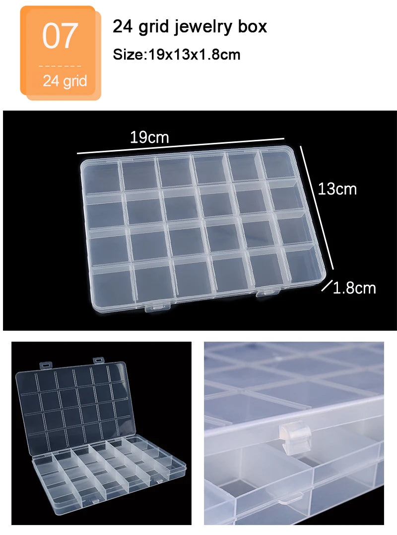 Boîte à bijoux en plastique