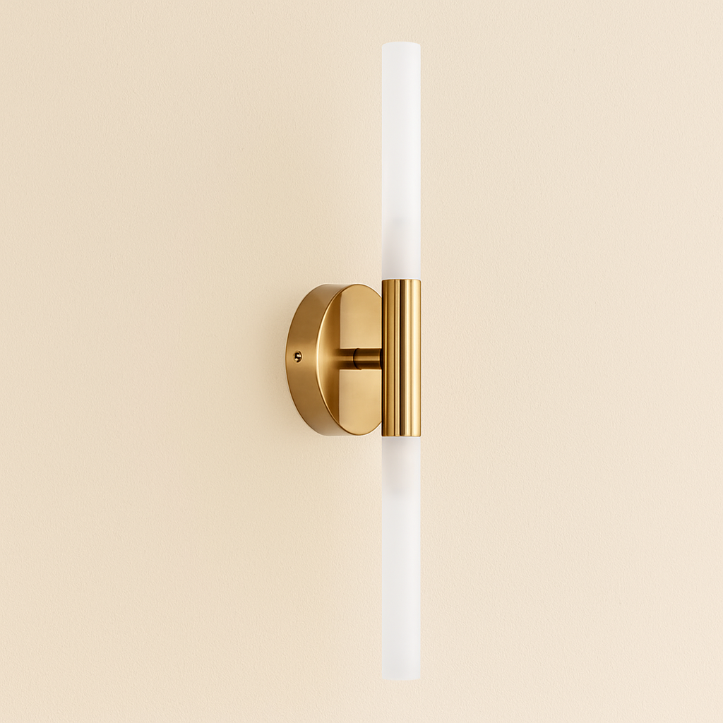 Aurea Brass Wall Sconce Fixture For Modern Interiors