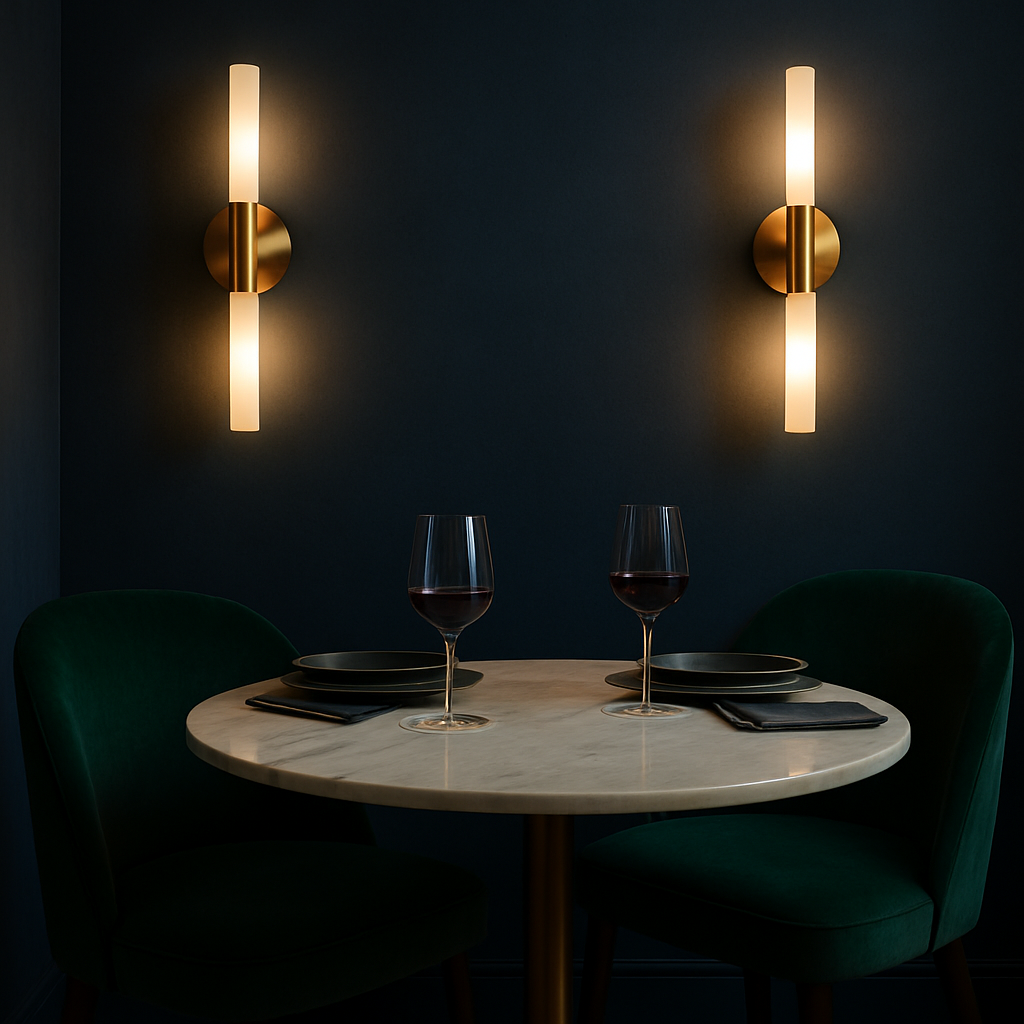 Aurea Brass Wall Sconce Fixture For Modern Interiors