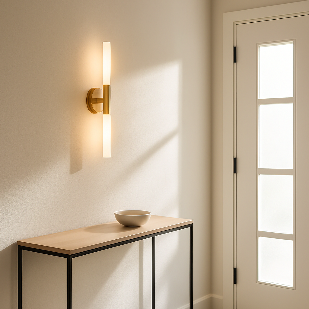 Aurea Brass Wall Sconce Fixture For Modern Interiors