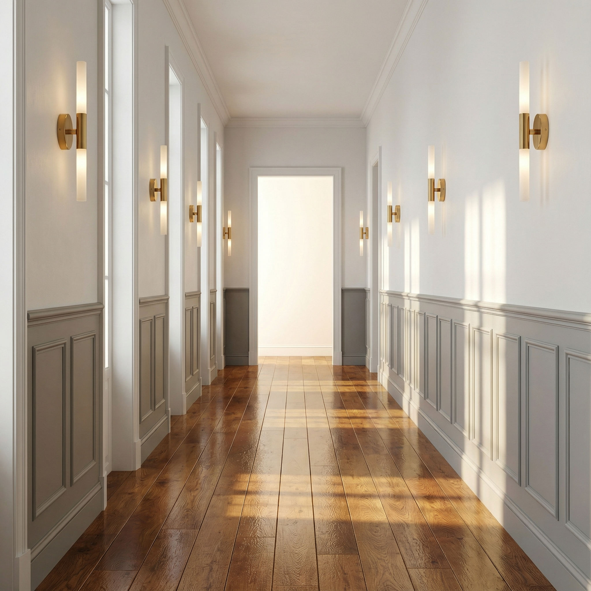 Aurea Brass Wall Sconce Fixture For Modern Interiors
