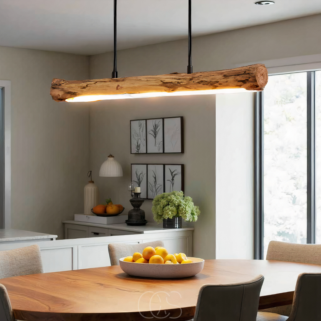 Dimmable Wood Pendant Light For Your Dining Table Area