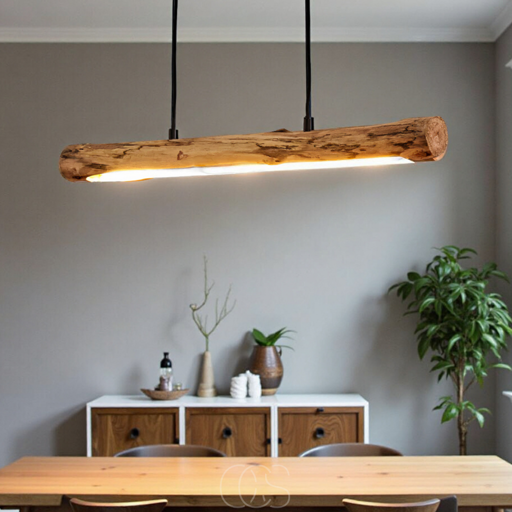 Dimmable Wood Pendant Light For Your Dining Table Area