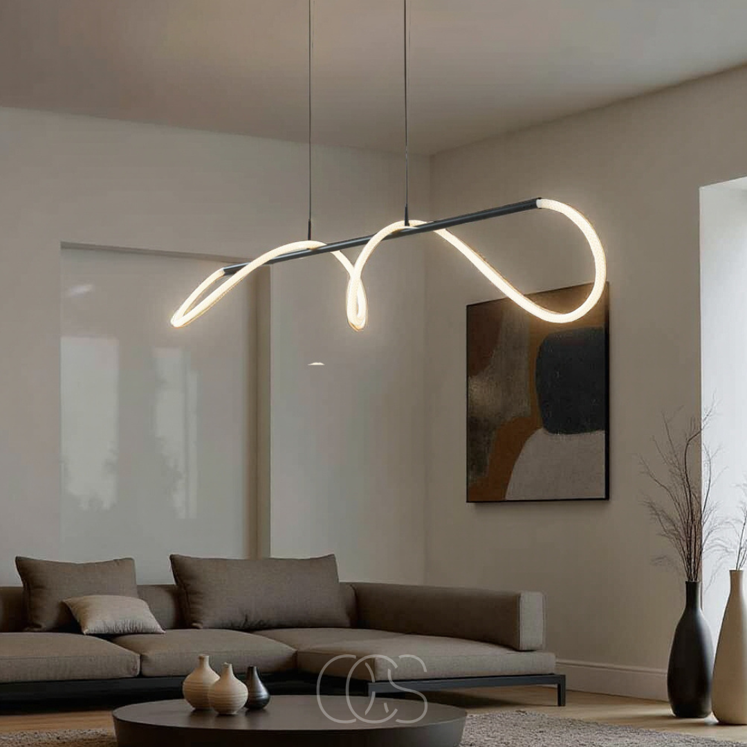 LED Tube Pendant Light With Contemporary Look For Dining Areas