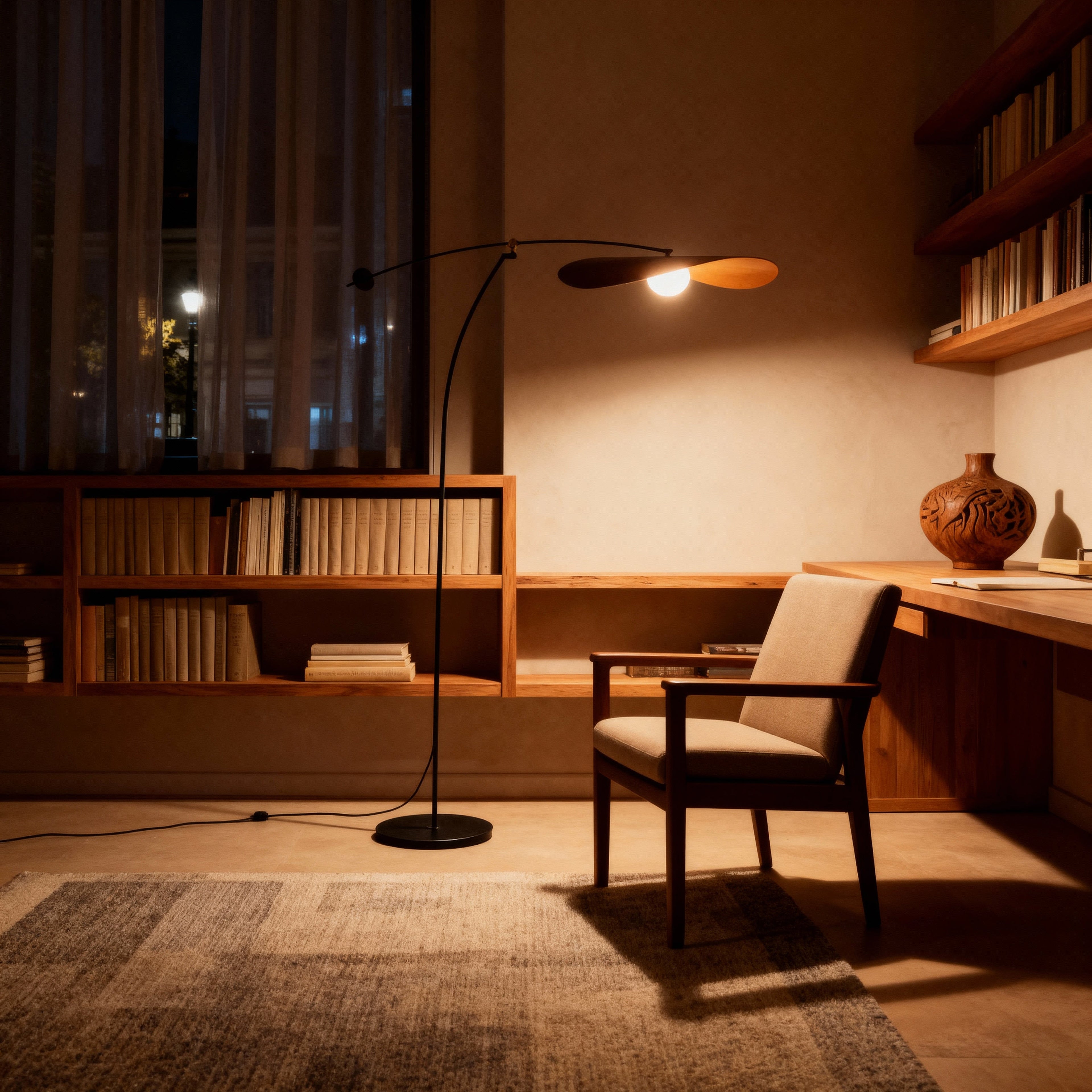 AsterArc Modern Arc Lamp For Living Room Ambient Lighting
