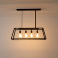 Astra Modern Black Glass Pendant For Kitchen Lighting