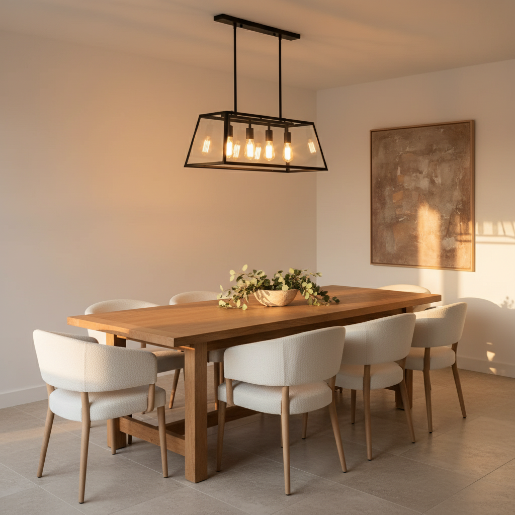 Astra Modern Black Glass Pendant For Kitchen Lighting