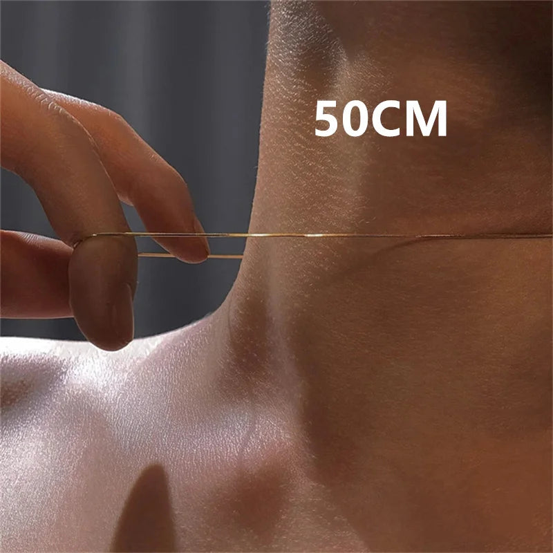 Collier chaîne serpent Vintage en acier inoxydable pour femmes et hommes