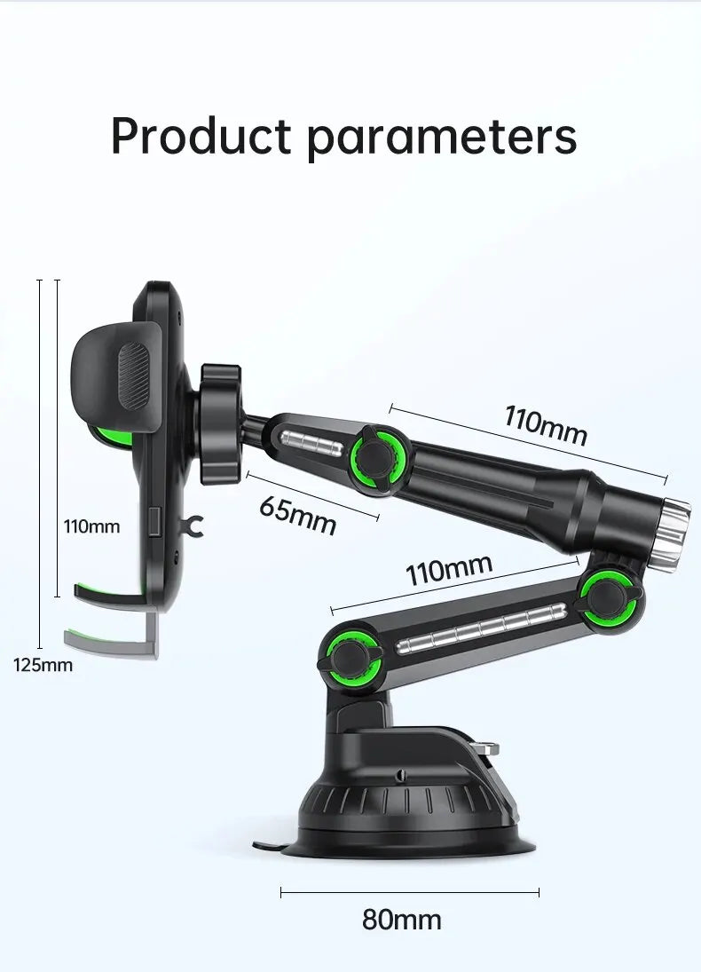 Support de téléphone à ventouse pour pare-brise/tableau de bord/fenêtre