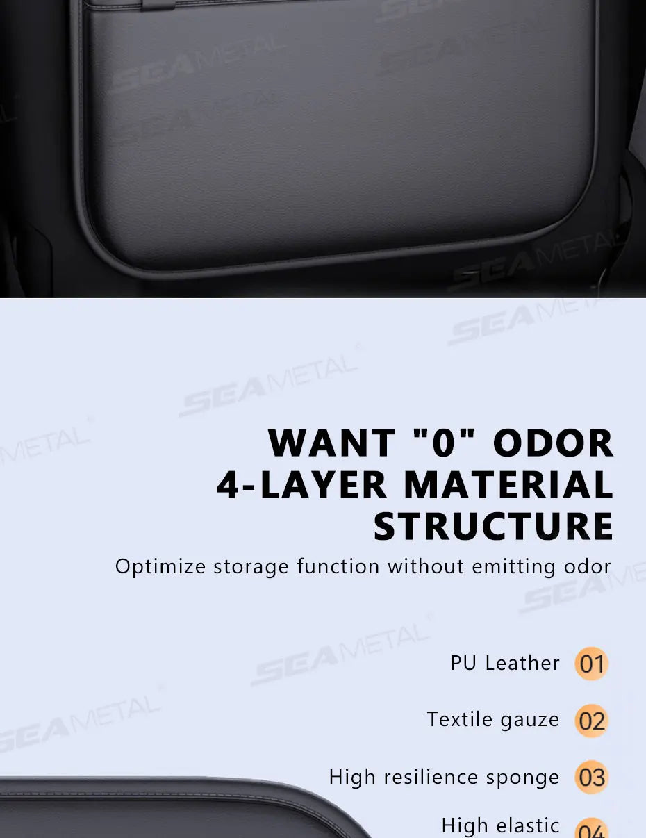 Sac de rangement étanche pour siège arrière de voiture