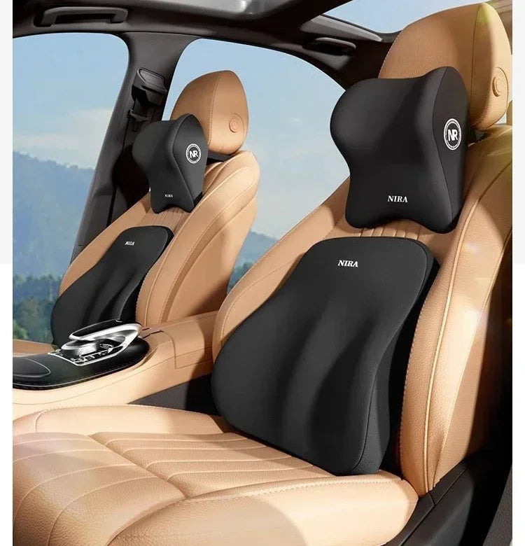 Nouveau oreiller de soutien lombaire de voiture mémoire