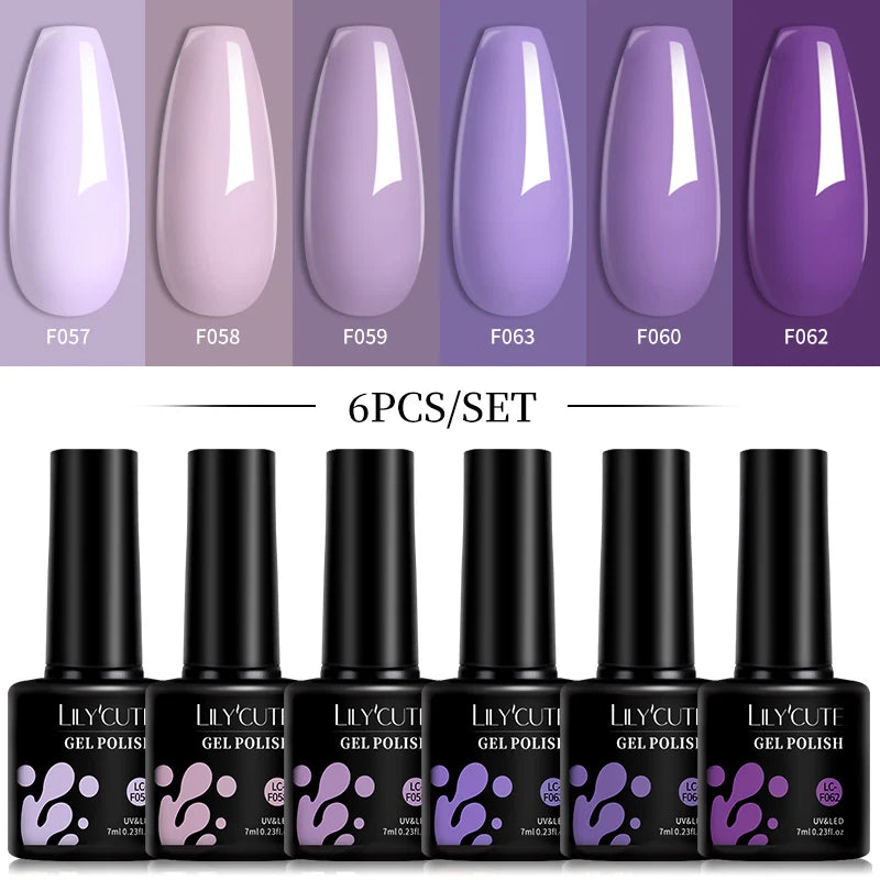LILYCUTE 6 pièces/ensemble 7ML Gel Belle Chevelure