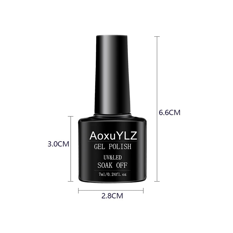 28 pièces/ensemble Gel vernis à ongles ensemble bouteille en verre tremper Belle Chevelure