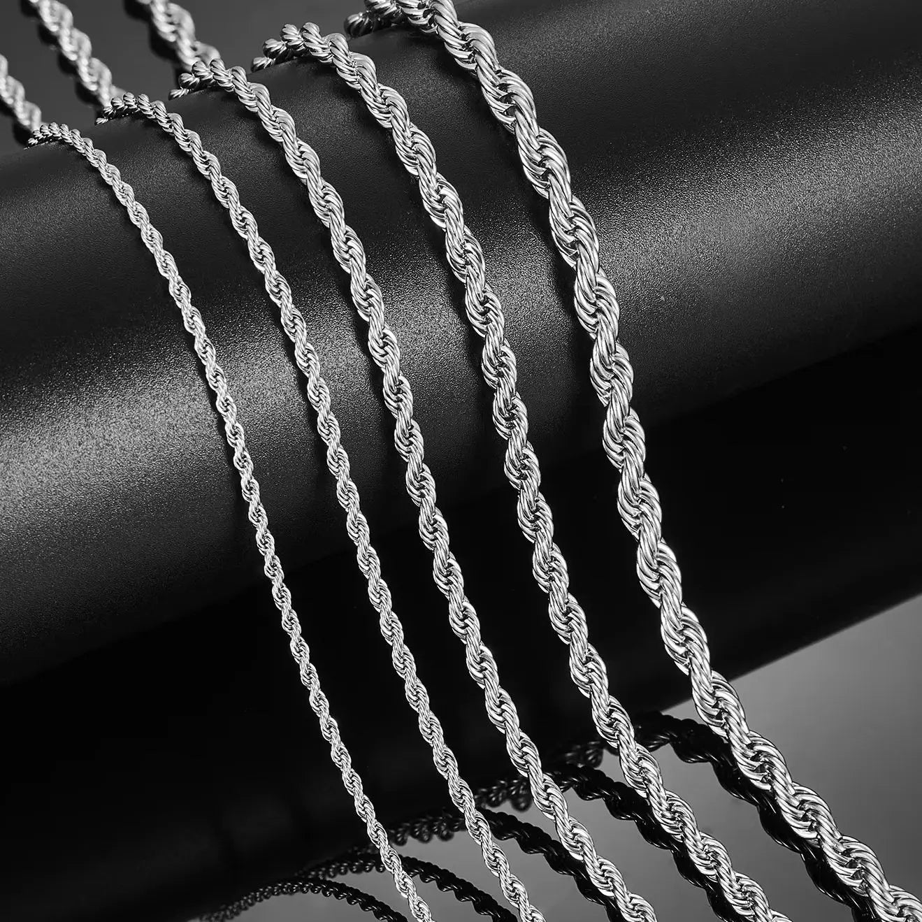 Collier Punk en acier inoxydable pour hommes et femmes