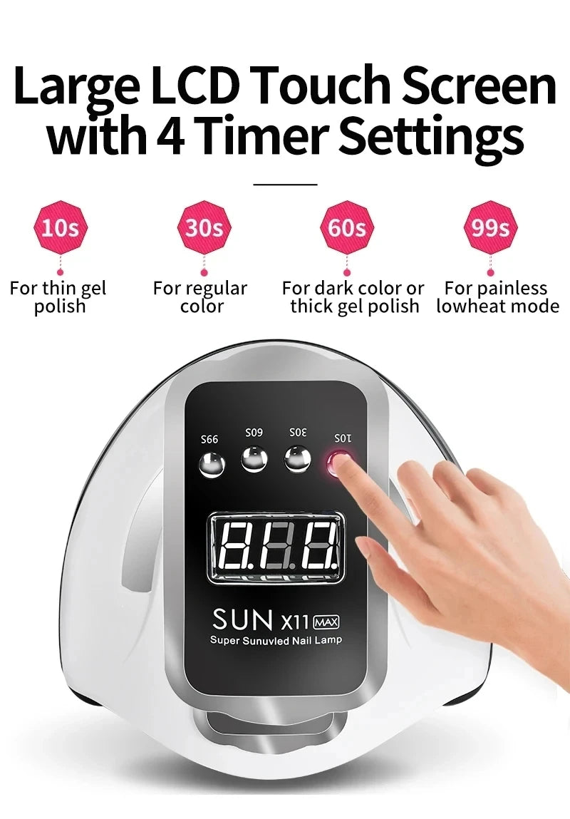 Lampe à ongles professionnelle capteur infrarouge manucure lumière