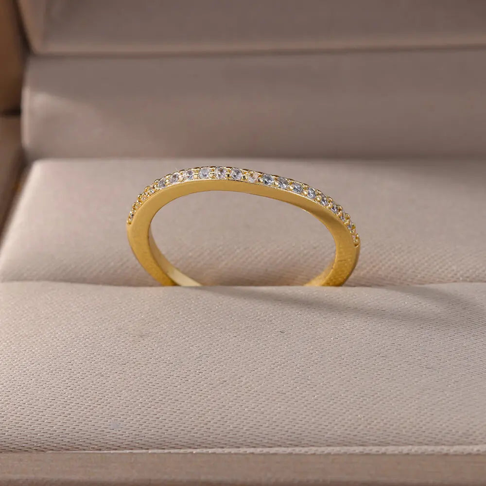 Mini bagues vertes en Zircon pour femmes