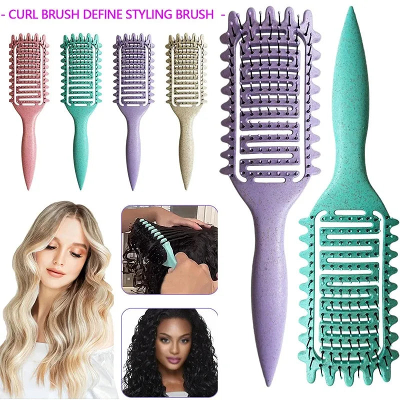 Brosse de coiffure pour cheveux bouclés et humides