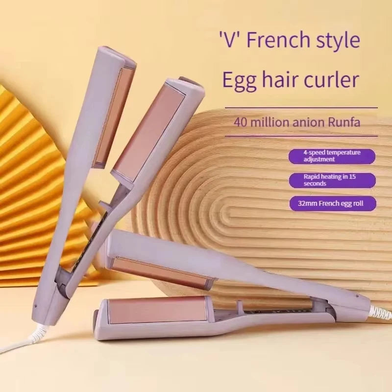 Fer à friser électrique automatique en laine d'agneau