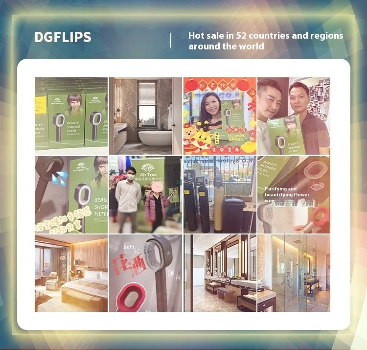 Pommeau de douche à filtre haute pression