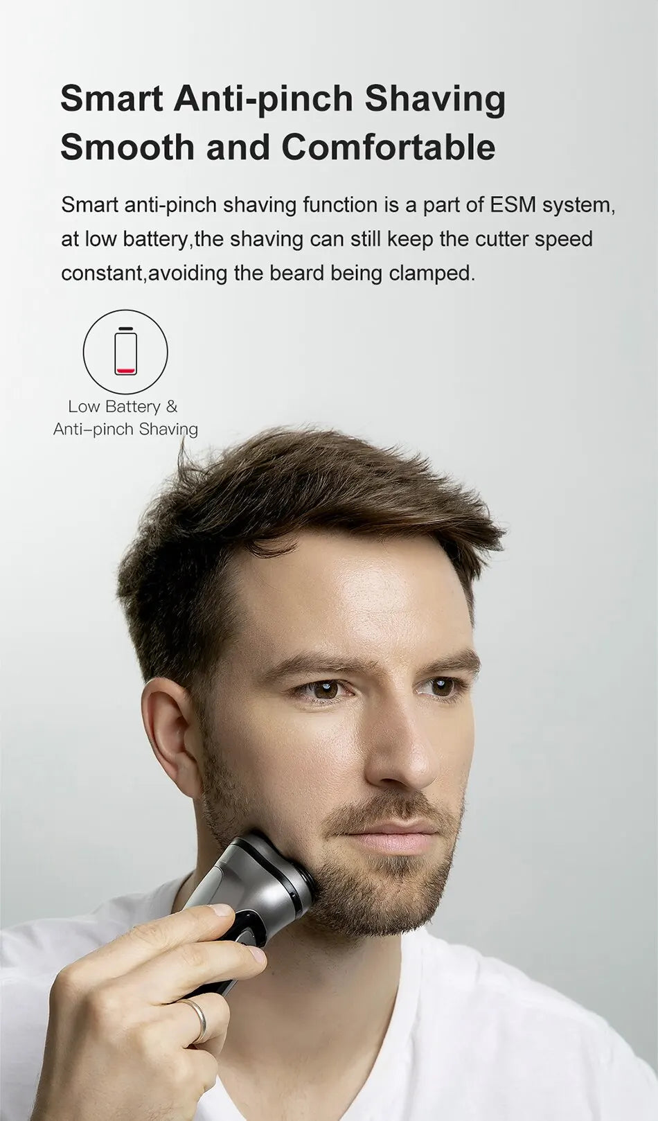 ENCHEN Blackstone Électrique Rasoir Rotatif pour Hommes 3D