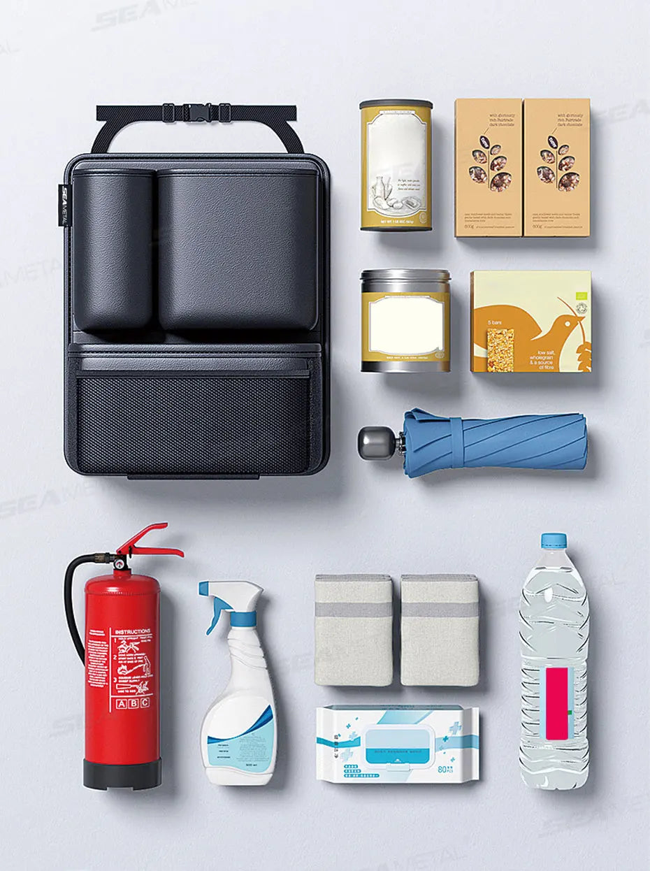 sac de rangement en similicuir pour coffre de voiture