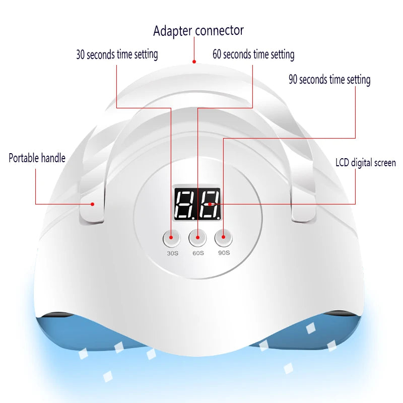 Kit de vernis à ongles Gel avec lampe à ongles LED Semi-Permanent 27 couleurs