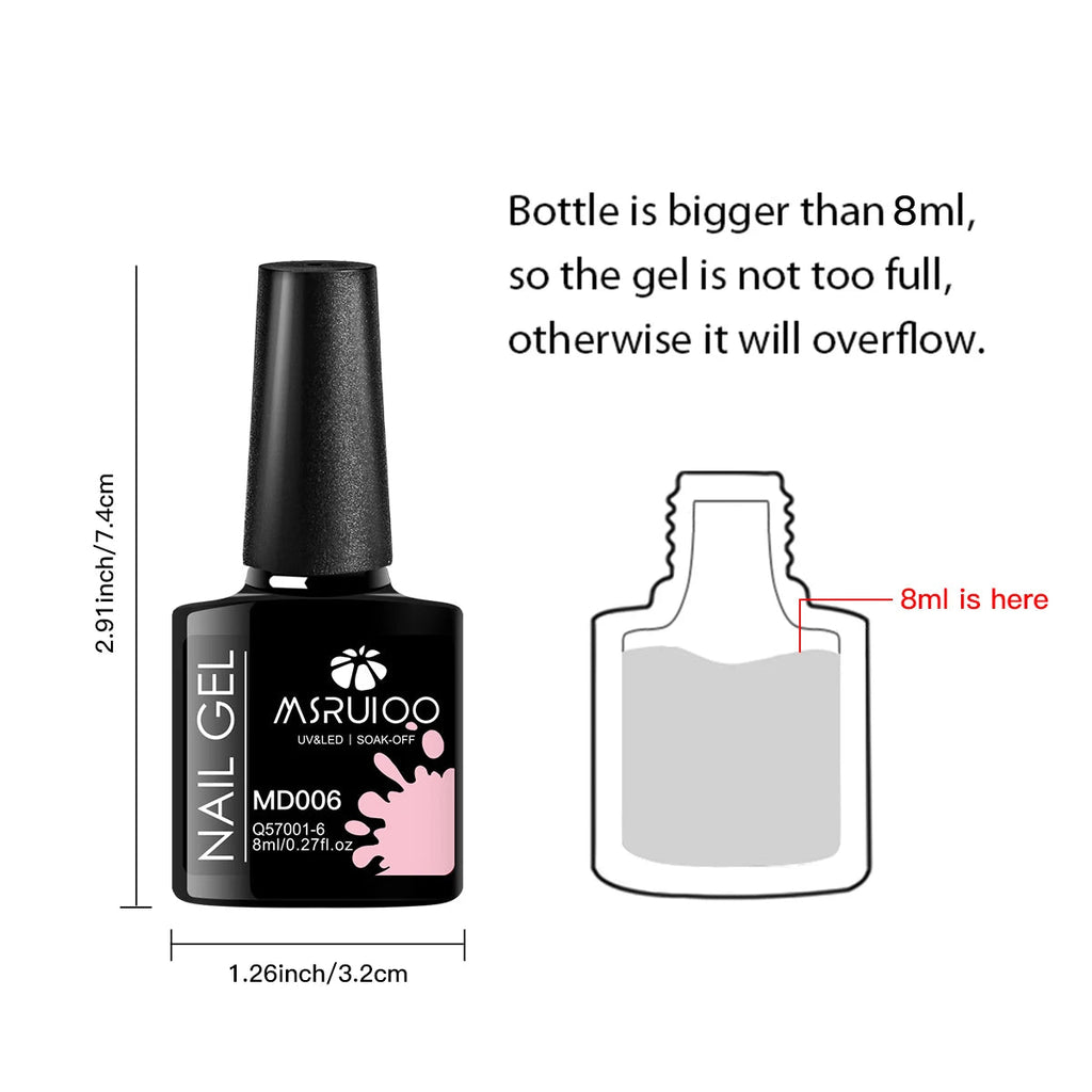 kit complet de vernis gel UV 7 pièces Belle Chevelure