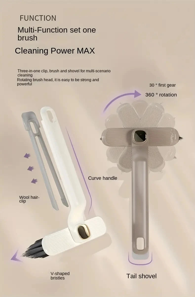 Brosse de nettoyage polyvalente pour carrelage de salle de bains