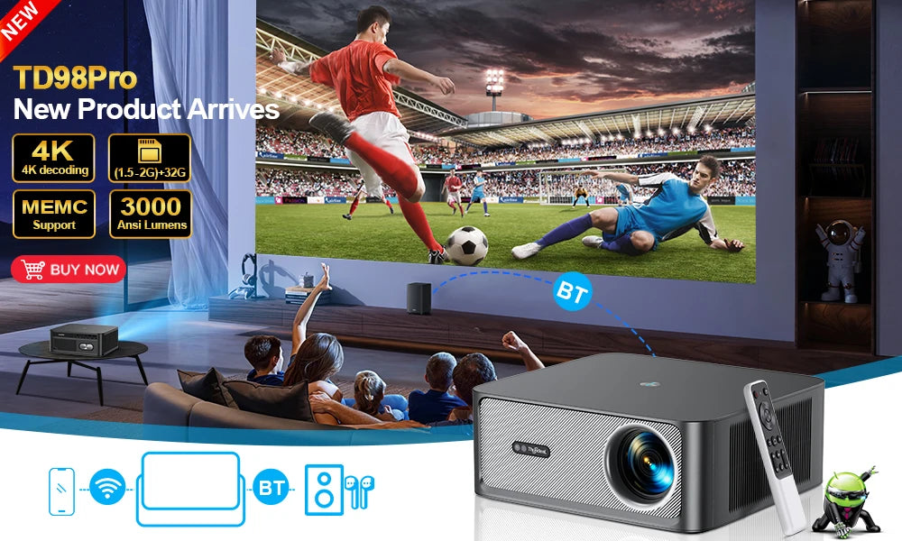 Mini Projecteur HD TD90 PK TD80W