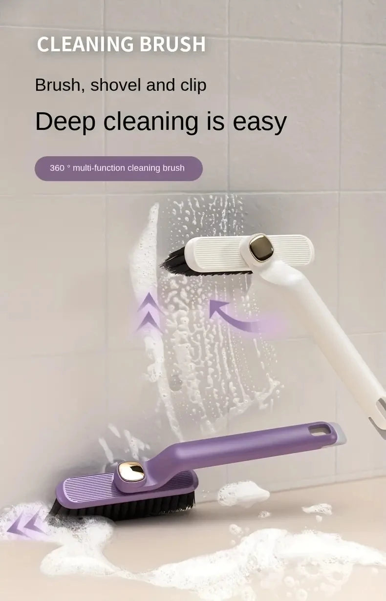 Brosse de nettoyage polyvalente pour carrelage de salle de bains