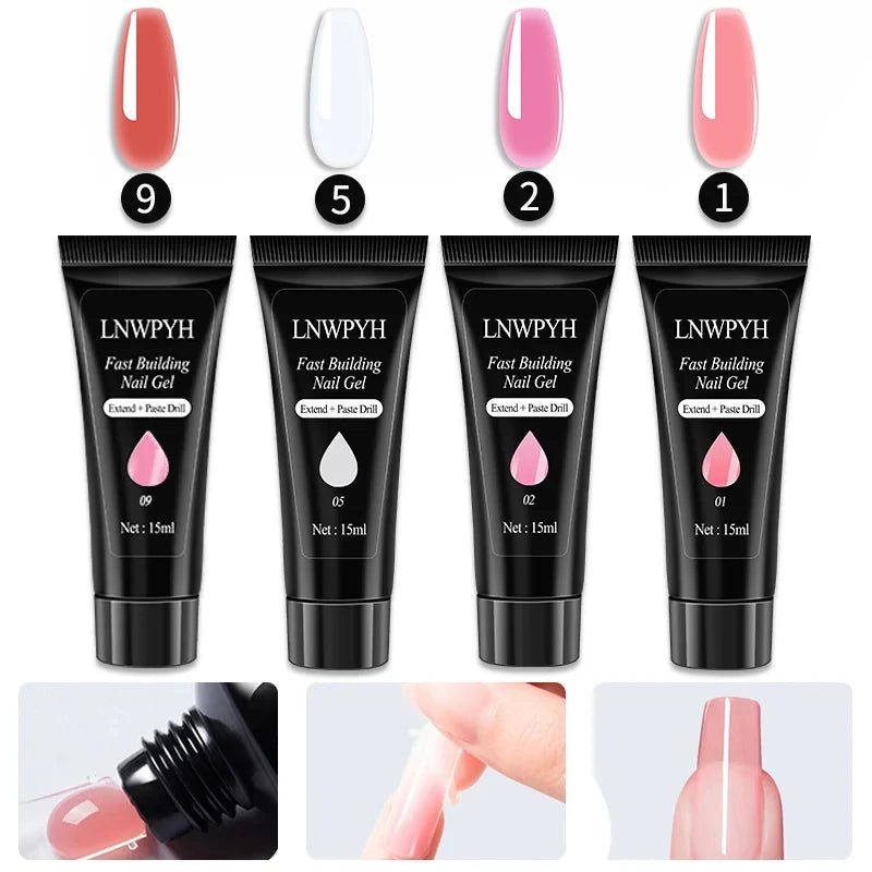 Kit de vernis à ongles Gel avec lampe à ongles LED Semi-Permanent 27 couleurs