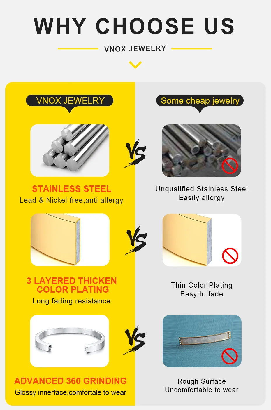 Vnox – colliers à chaîne cubaine