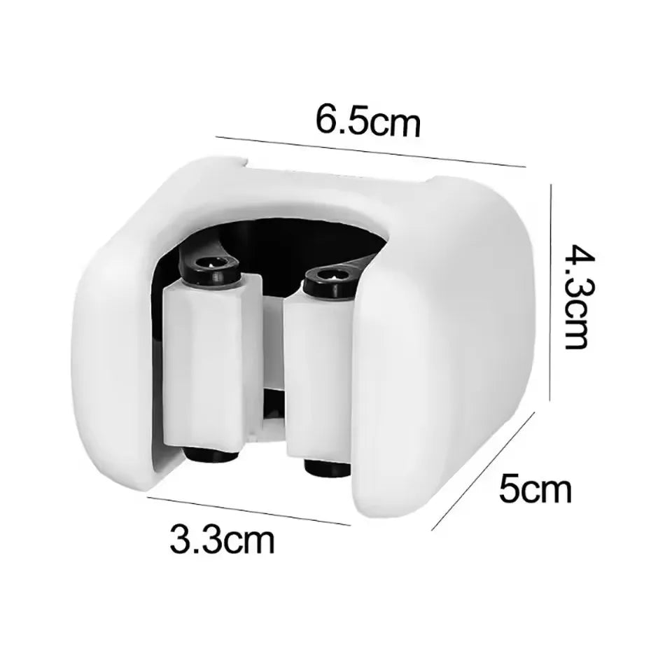 Crochet mural pour balai et brosse