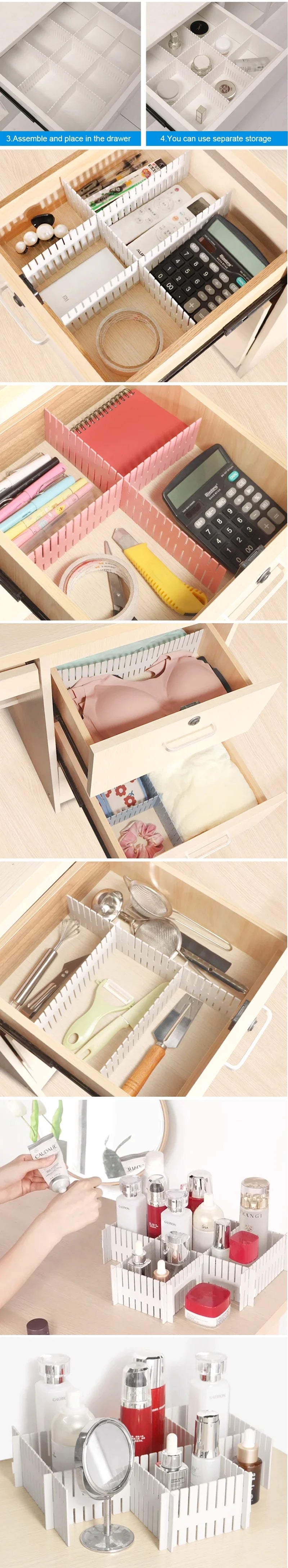 Séparateur de tiroir réglable