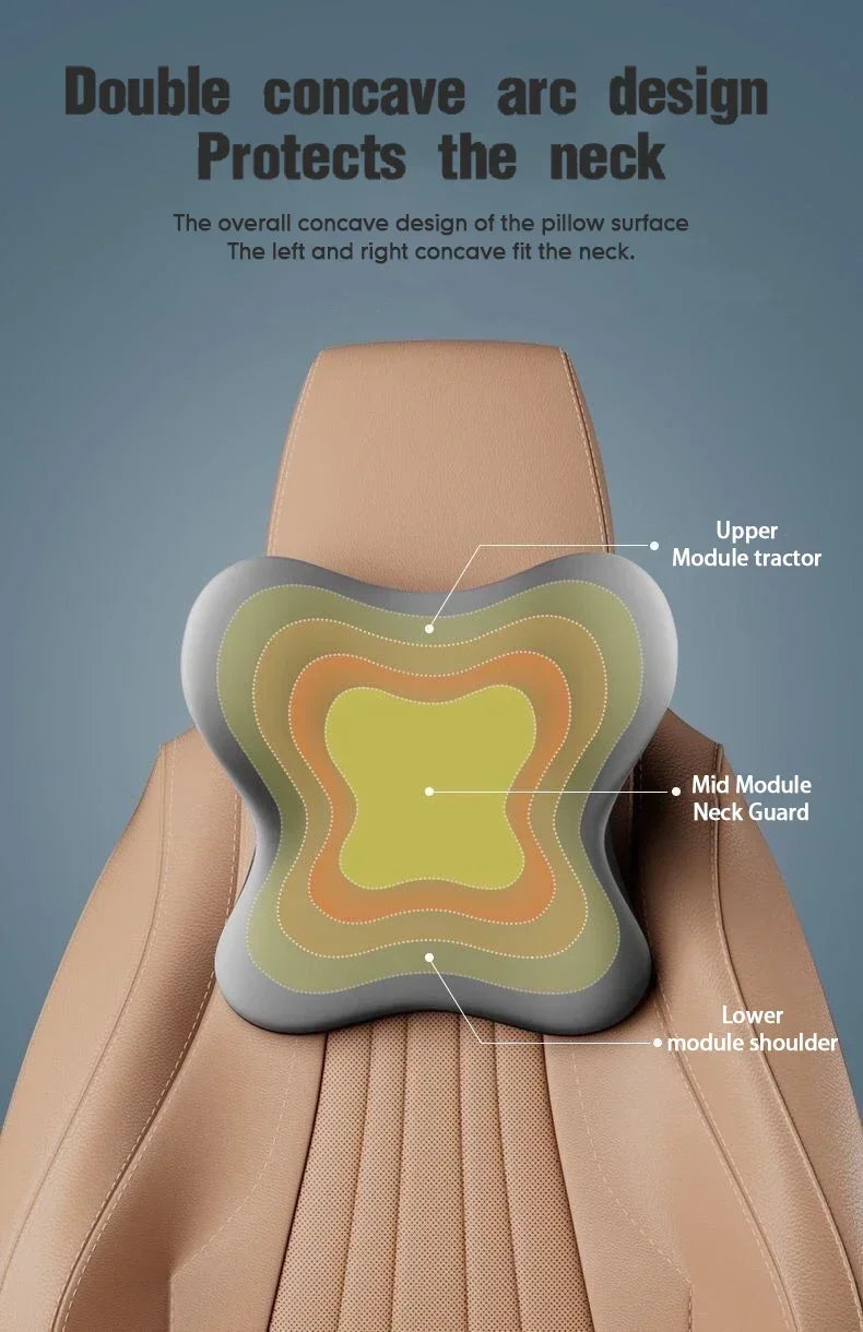 Nouveau oreiller de soutien lombaire de voiture mémoire