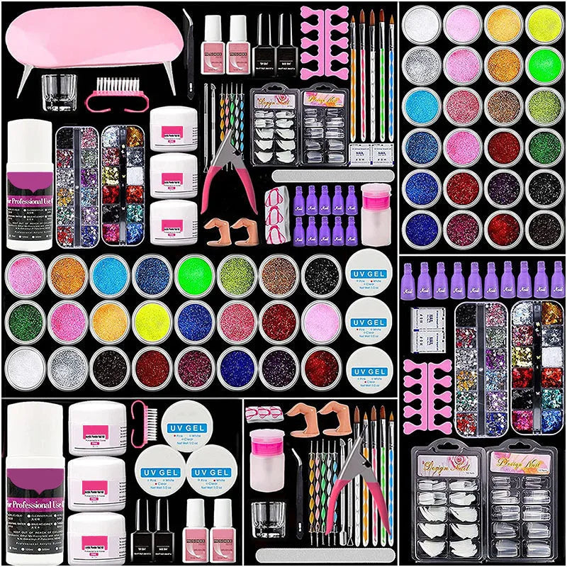 Kit d'ongles en acrylique Belle Chevelure