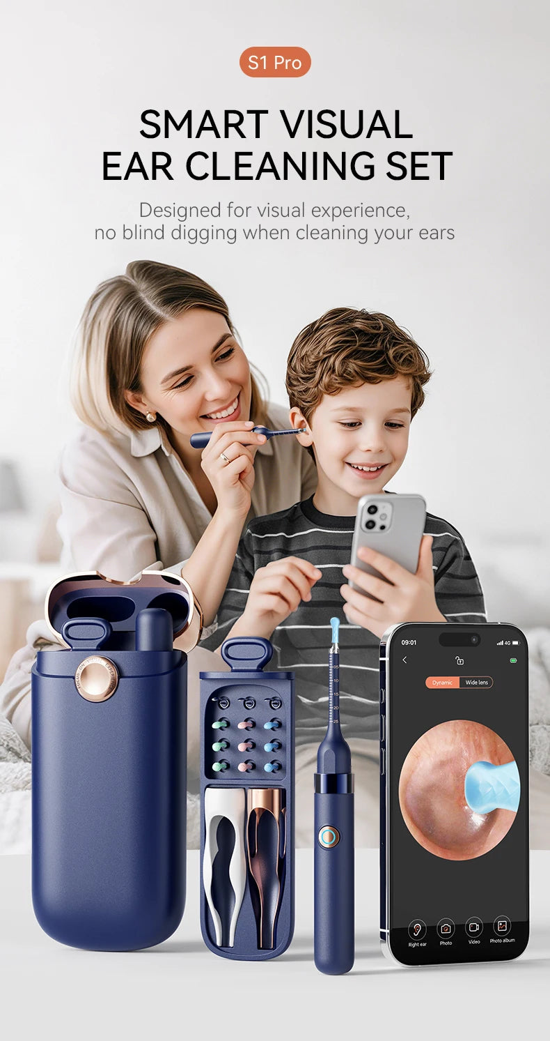 Nettoyeur de cire d'oreille visuel intelligent amélioré avec caméra