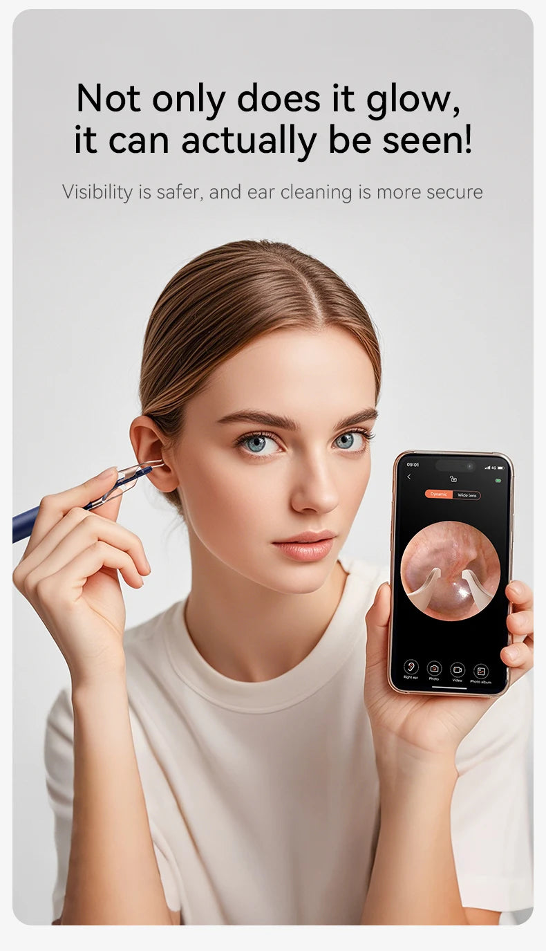 Nettoyeur de cire d'oreille visuel intelligent amélioré avec caméra