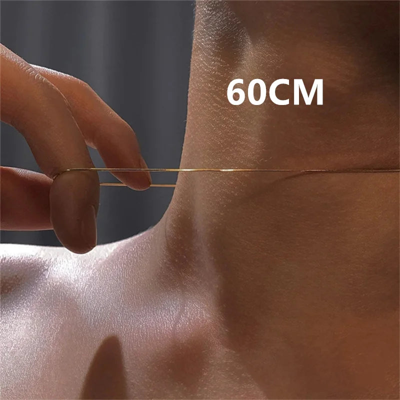 Collier chaîne serpent Vintage en acier inoxydable pour femmes et hommes