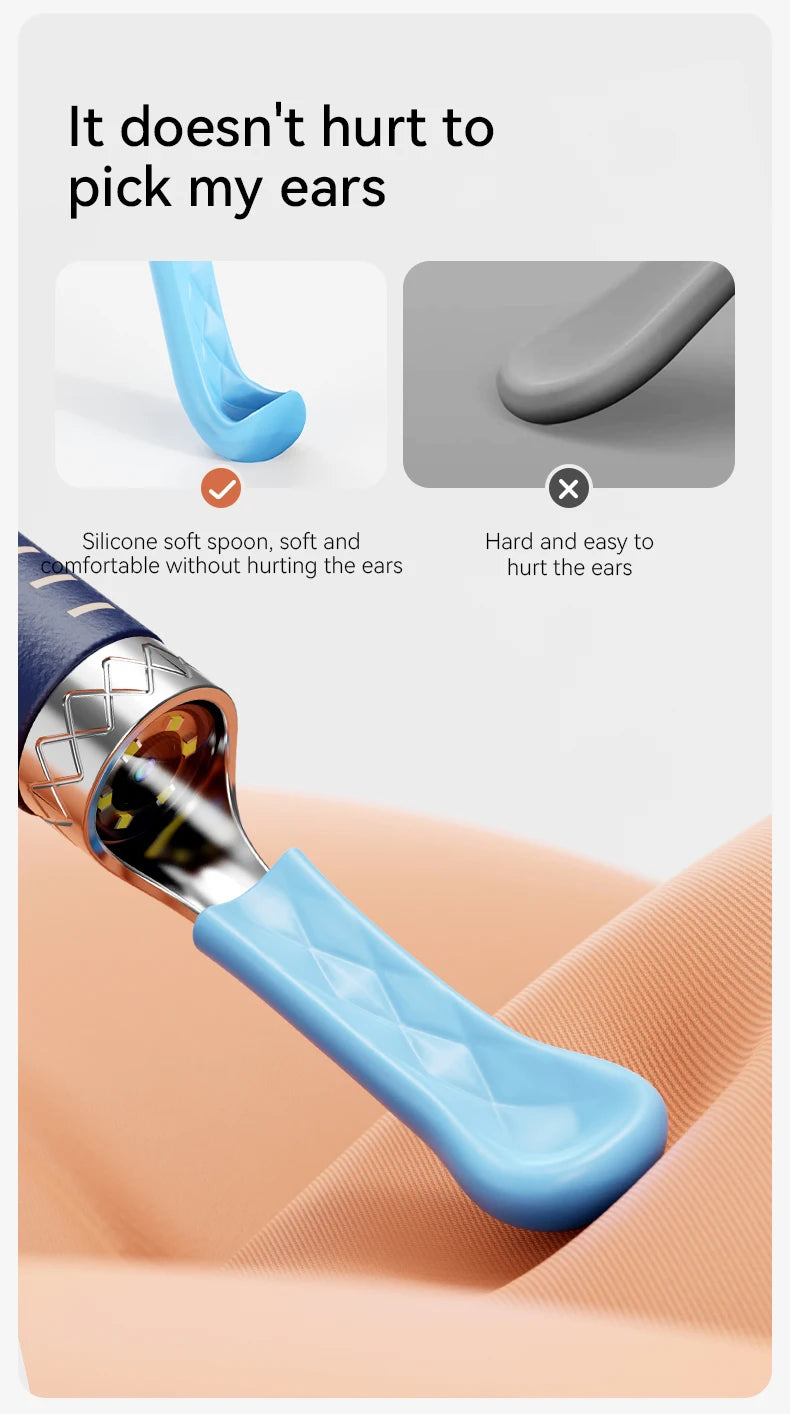 Nettoyeur de cire d'oreille visuel intelligent amélioré avec caméra