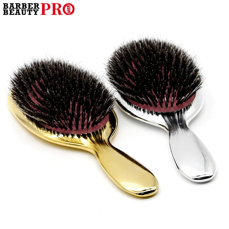 Brosse à cheveux ovale en poils de sanglier